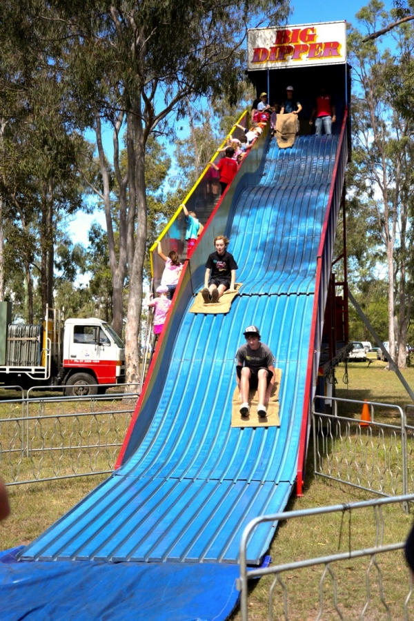 Brisbane land fair - Slide fun