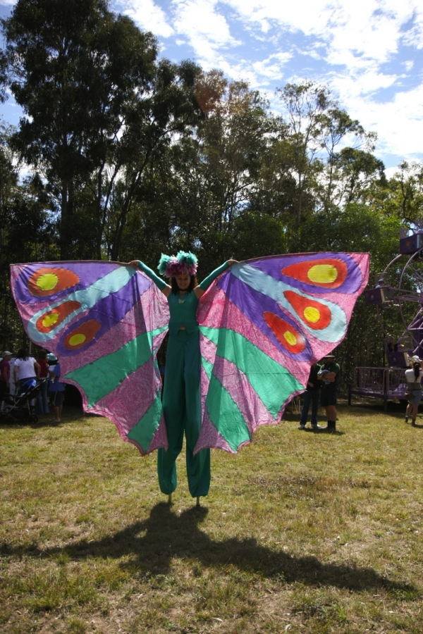 Brisbane land fair - Butterfly entertainer