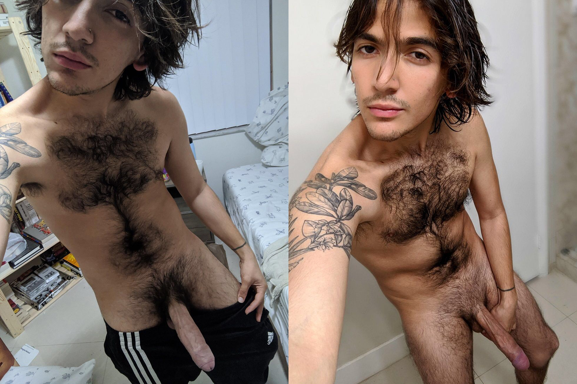 Hairy Twinks Porn herself off