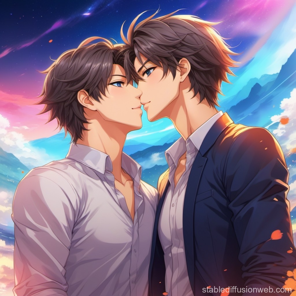 billyray sirus share two anime guys kissing photos