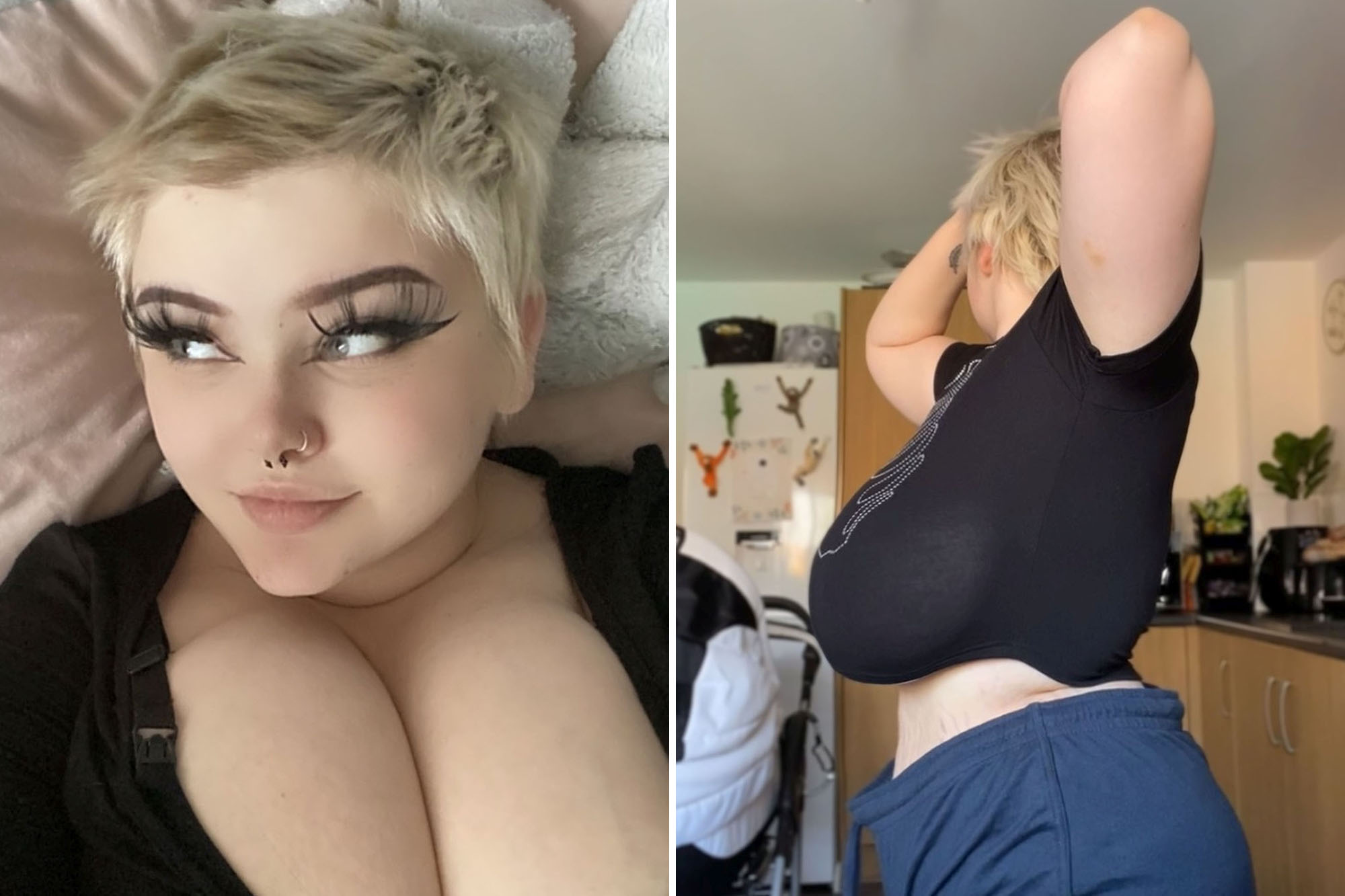 bbw boobs smother