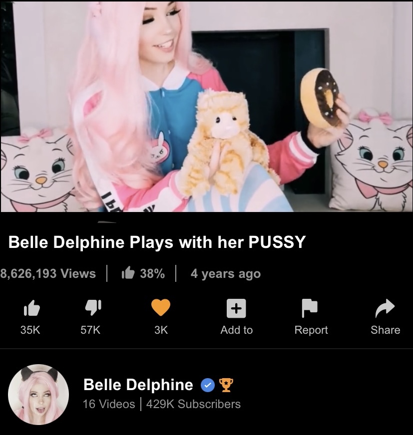 abraham sunny recommends Belle Delphine P O R N