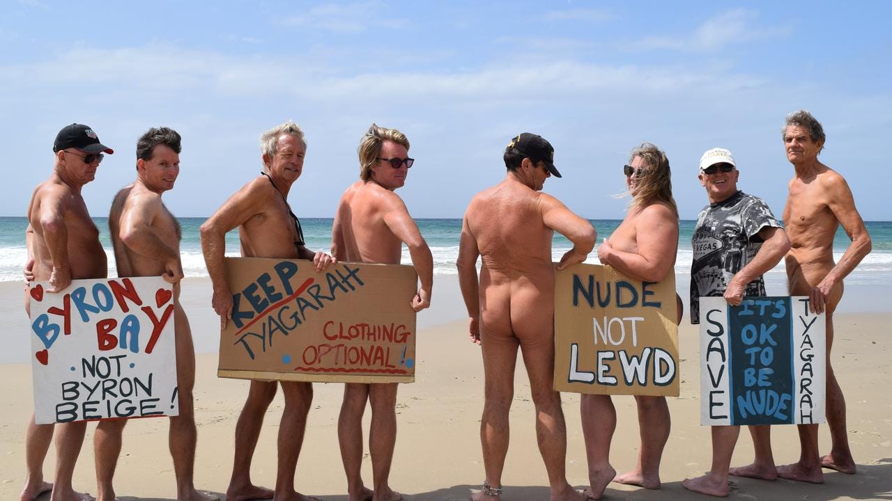 nude beach action