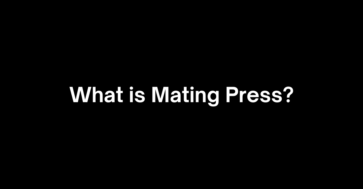 aide mendoza recommends The Mating Press