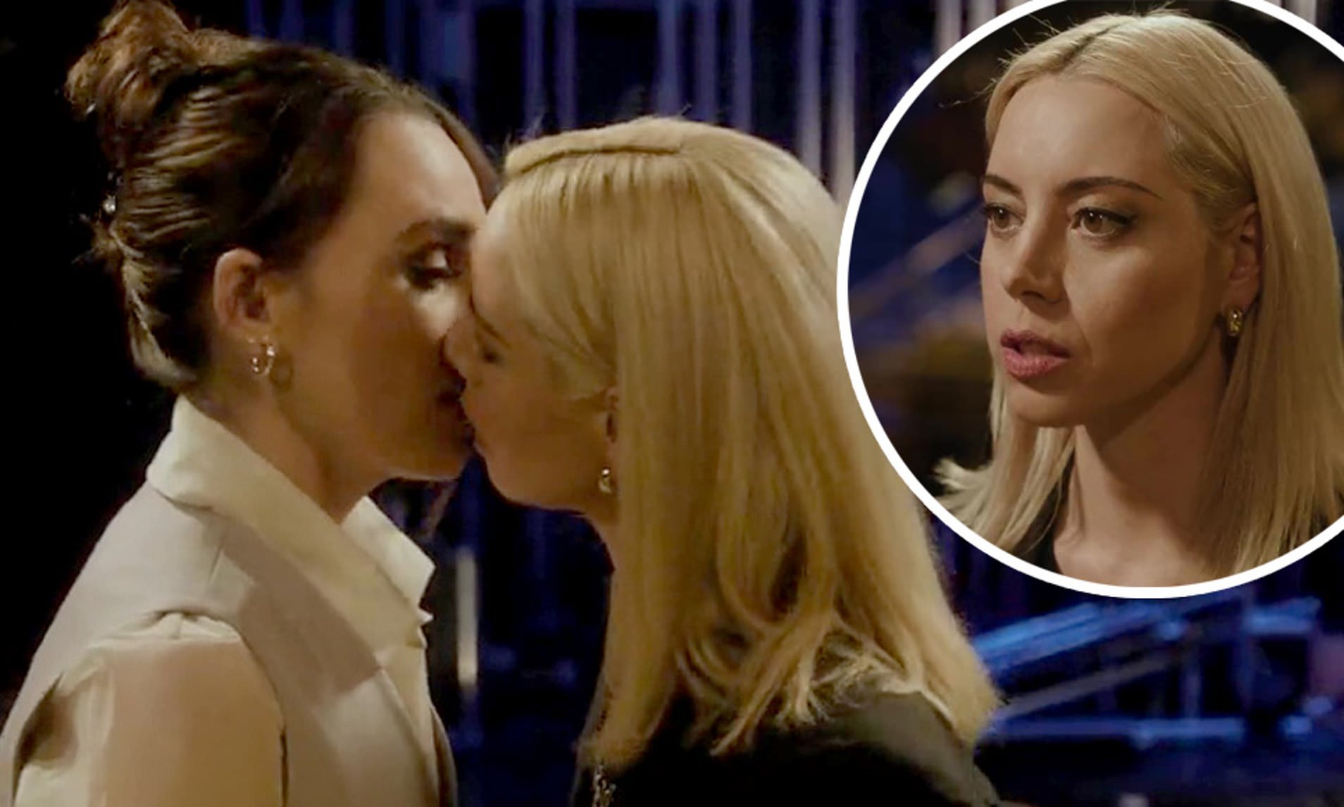 charles c woods recommends aubrey plaza lesbian scene pic