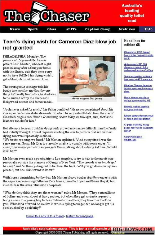 david drews recommends cameron diaz blowjob pic