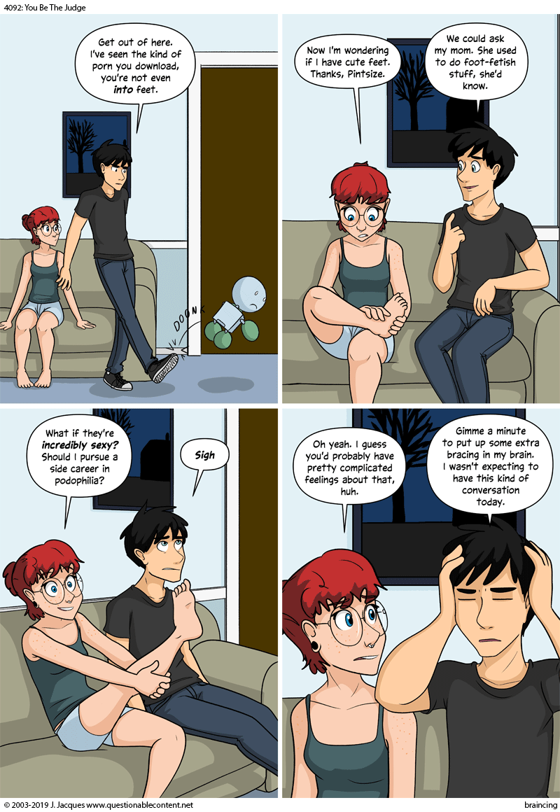 comic foot fetish