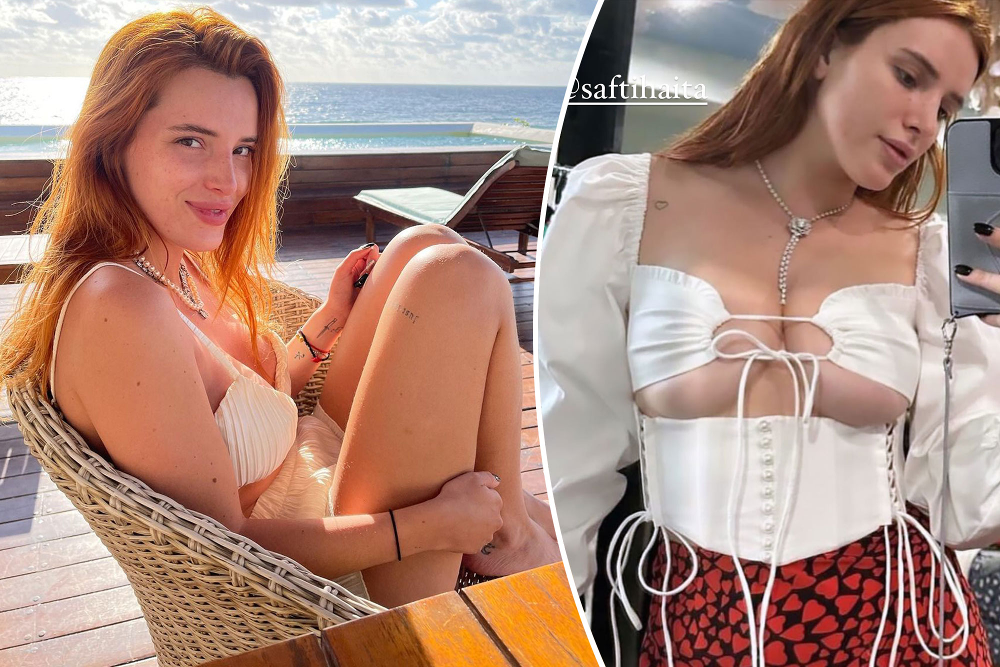 bea dominguez share bella thorne tities photos