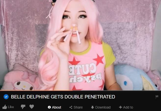 dick willow recommends belle delphine phub pic