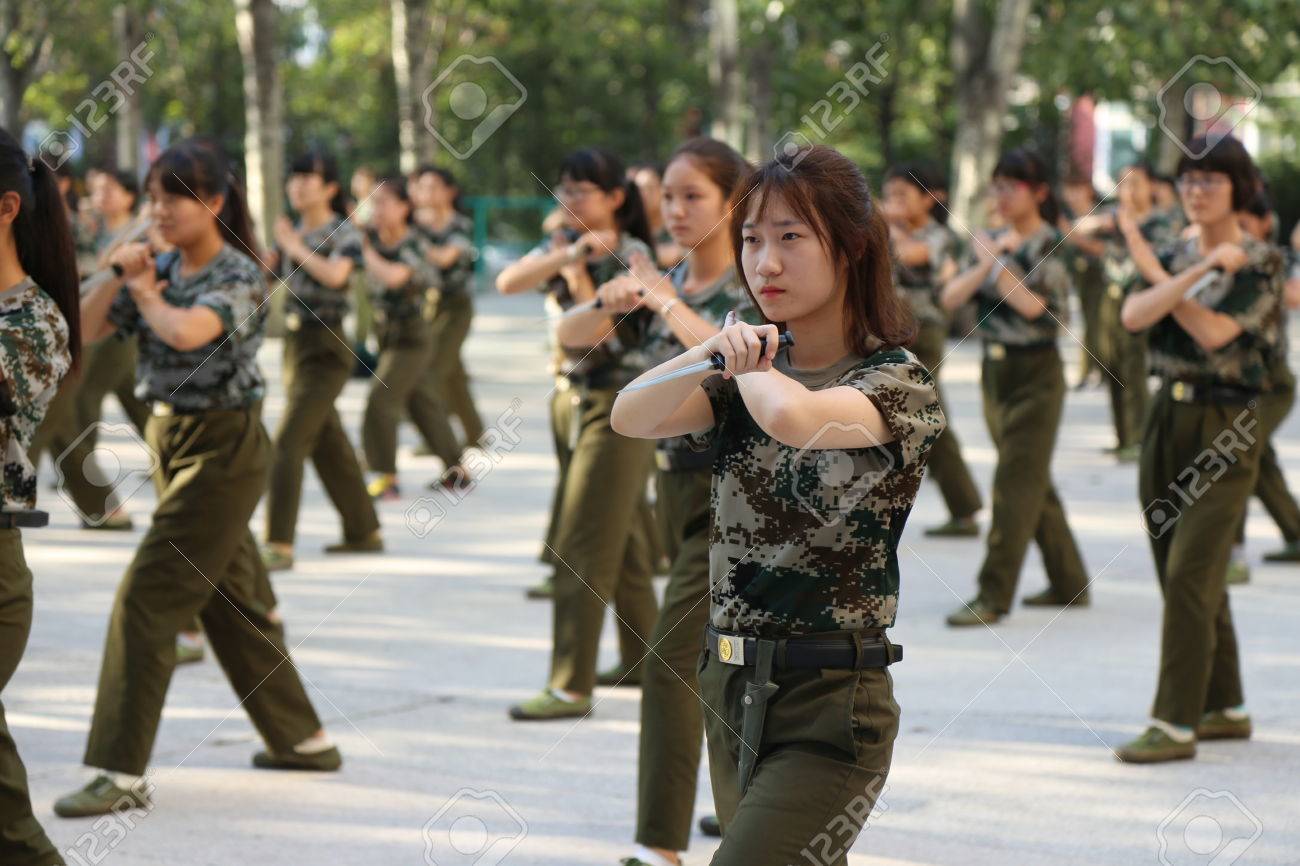 alex walter recommends chinese girl dancing in military uniform pic