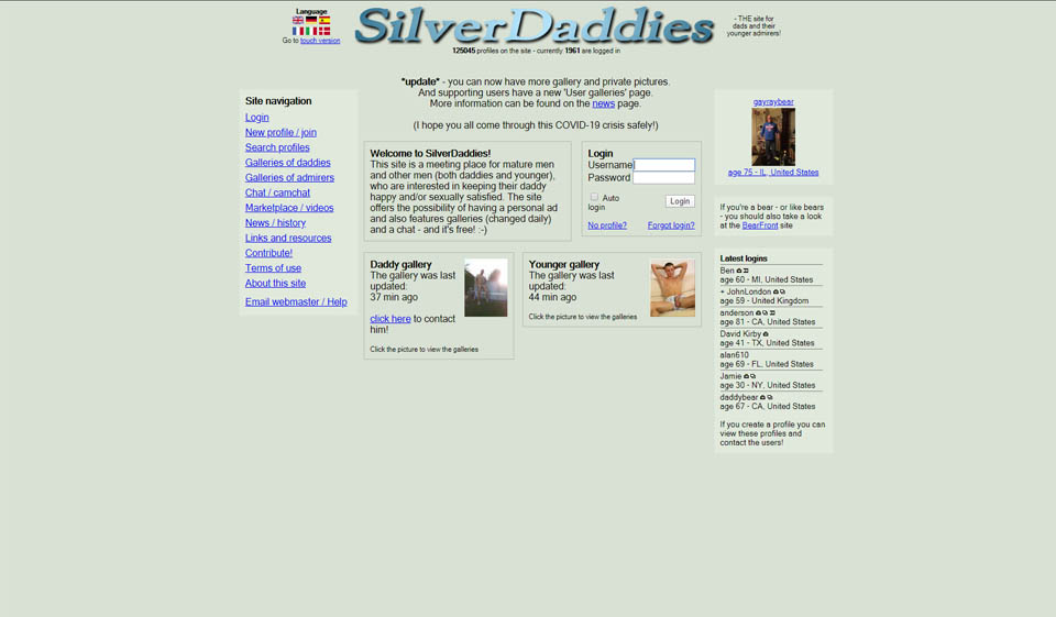 daren lin recommends Silverdaddies Sign In