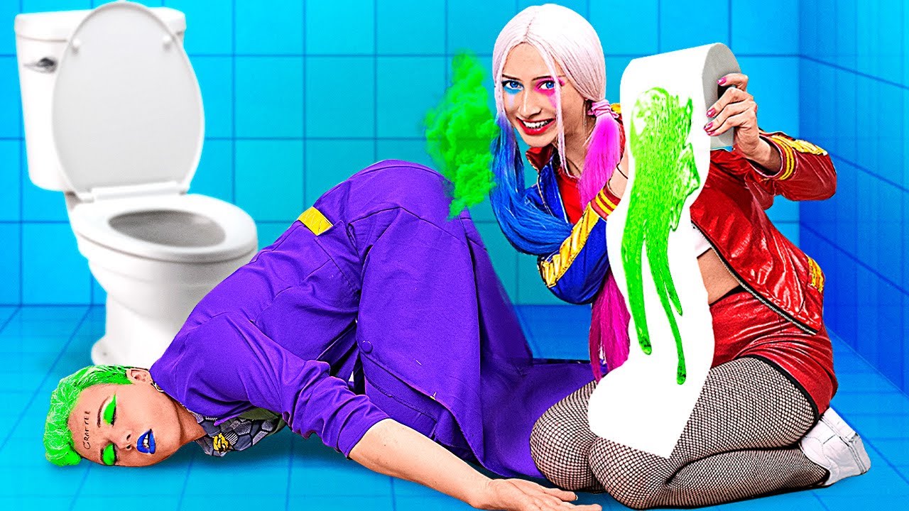 alexandra denisenko add photo harley quinn on toilet