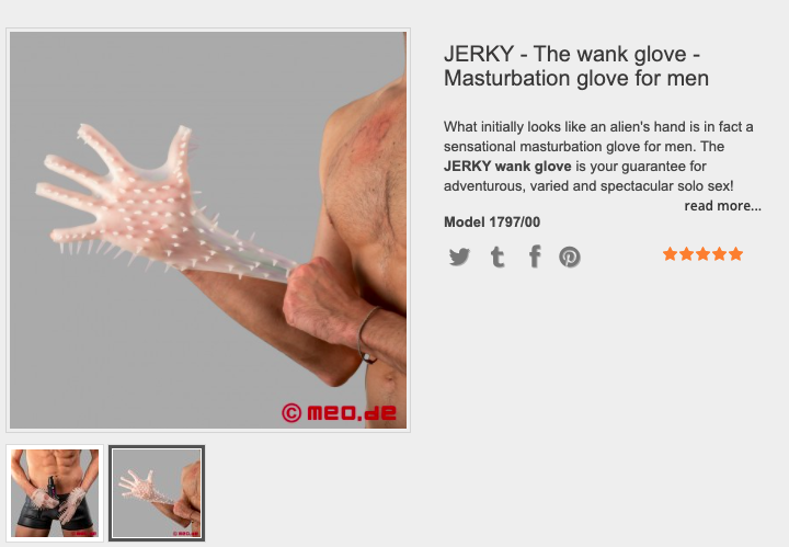 betty kirsch add jerk off glove photo