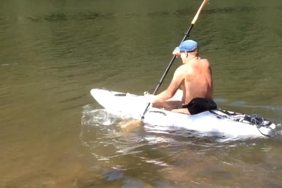 Kayaking Naked sexy bums