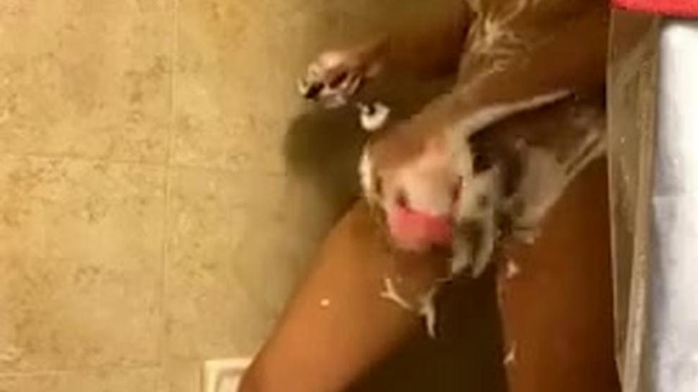 girl caught masterbating