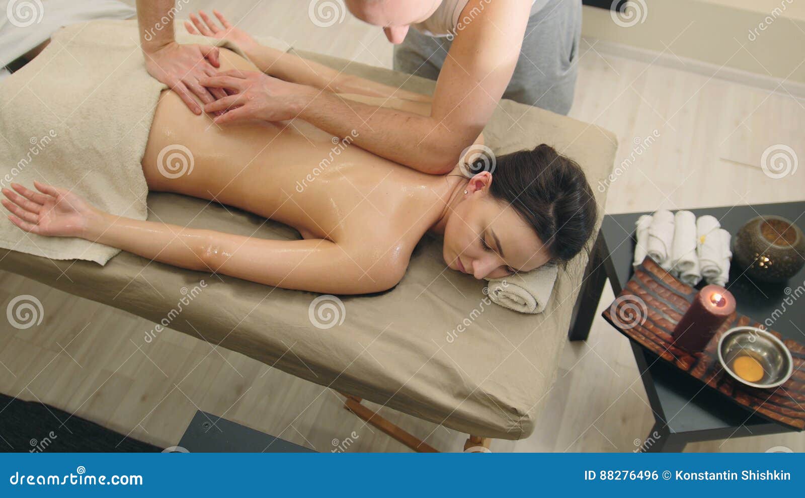 Best of Nude lady massage