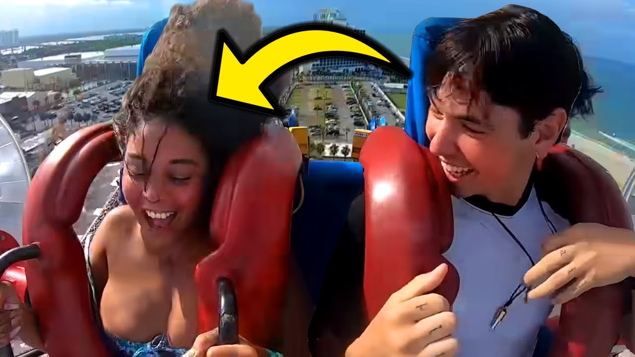 Best of Tits come out on slingshot ride